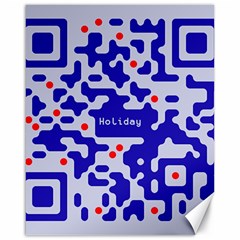 Digital Computer Graphic Qr Code Is Encrypted With The Inscription Canvas 16  X 20   by Amaryn4rt