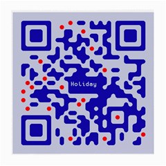 Digital Computer Graphic Qr Code Is Encrypted With The Inscription Medium Glasses Cloth (2-side) by Amaryn4rt