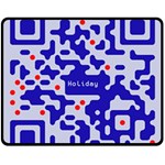 Digital Computer Graphic Qr Code Is Encrypted With The Inscription Fleece Blanket (Medium)  60 x50  Blanket Front