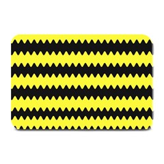 Yellow Black Chevron Wave Plate Mats