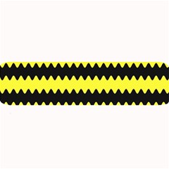 Yellow Black Chevron Wave Large Bar Mats