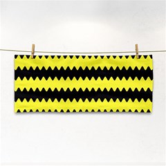 Yellow Black Chevron Wave Cosmetic Storage Cases by Amaryn4rt