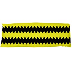 Yellow Black Chevron Wave Body Pillow Case Dakimakura (two Sides)