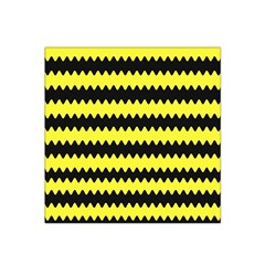 Yellow Black Chevron Wave Satin Bandana Scarf