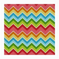 Colorful Background Of Chevrons Zigzag Pattern Medium Glasses Cloth (2-side) by Amaryn4rt