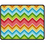 Colorful Background Of Chevrons Zigzag Pattern Double Sided Fleece Blanket (Medium)  58.8 x47.4  Blanket Back