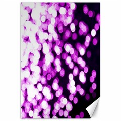 Bokeh Background In Purple Color Canvas 12  X 18   by Amaryn4rt