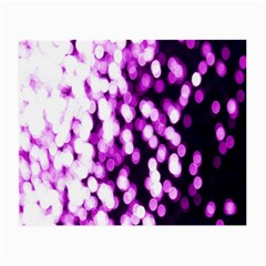 Bokeh Background In Purple Color Small Glasses Cloth (2-side) by Amaryn4rt