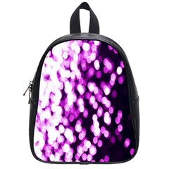 Bokeh Background In Purple Color School Bags (small)  by Amaryn4rt