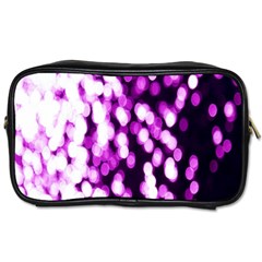 Bokeh Background In Purple Color Toiletries Bags by Amaryn4rt