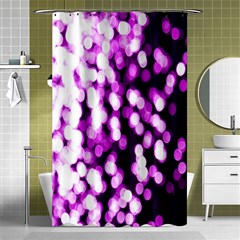 Bokeh Background In Purple Color Shower Curtain 48  X 72  (small)  by Amaryn4rt