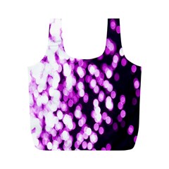 Bokeh Background In Purple Color Full Print Recycle Bags (m)  by Amaryn4rt