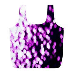 Bokeh Background In Purple Color Full Print Recycle Bags (l)  by Amaryn4rt