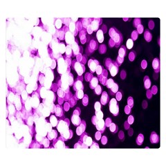 Bokeh Background In Purple Color Double Sided Flano Blanket (small) 