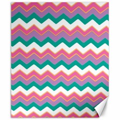 Chevron Pattern Colorful Art Canvas 20  X 24   by Amaryn4rt