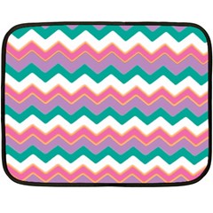 Chevron Pattern Colorful Art Fleece Blanket (mini) by Amaryn4rt