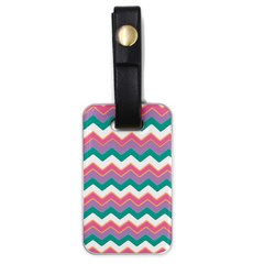 Chevron Pattern Colorful Art Luggage Tags (one Side)  by Amaryn4rt