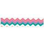 Chevron Pattern Colorful Art Flano Scarf (Small) Front