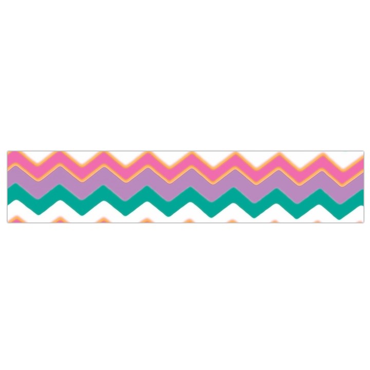 Chevron Pattern Colorful Art Flano Scarf (Small)