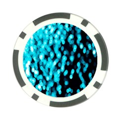 Bokeh Background In Blue Color Poker Chip Card Guard (10 Pack) by Amaryn4rt