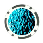 Bokeh Background In Blue Color Poker Chip Card Guard (10 pack) Front