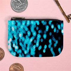 Bokeh Background In Blue Color Mini Coin Purses by Amaryn4rt