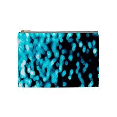 Bokeh Background In Blue Color Cosmetic Bag (medium)  by Amaryn4rt