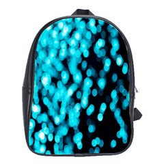 Bokeh Background In Blue Color School Bags(large) 