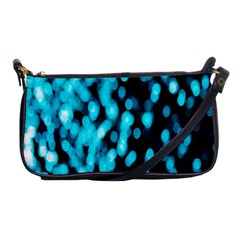 Bokeh Background In Blue Color Shoulder Clutch Bags by Amaryn4rt