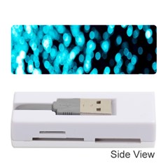 Bokeh Background In Blue Color Memory Card Reader (stick) 