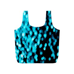 Bokeh Background In Blue Color Full Print Recycle Bags (s)  by Amaryn4rt