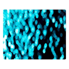 Bokeh Background In Blue Color Double Sided Flano Blanket (large)  by Amaryn4rt