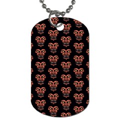 Dark Conversational Pattern Dog Tag (two Sides) by dflcprints