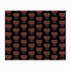 Dark Conversational Pattern Small Glasses Cloth (2-side) by dflcprints