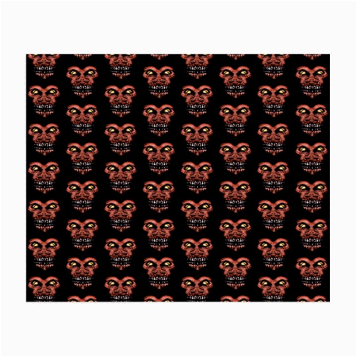 Dark Conversational Pattern Small Glasses Cloth (2-Side)