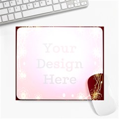 Red Background With A Pattern Large Mousepads by Amaryn4rt