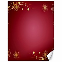 Red Background With A Pattern Canvas 18  X 24   by Amaryn4rt