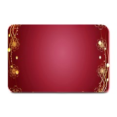 Red Background With A Pattern Plate Mats