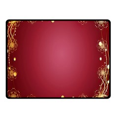 Red Background With A Pattern Double Sided Fleece Blanket (small) 