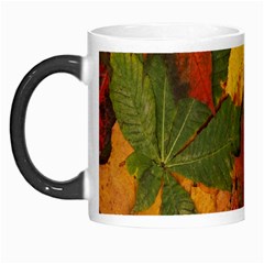 Colorful Autumn Leaves Leaf Background Morph Mugs by Amaryn4rt