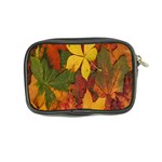 Colorful Autumn Leaves Leaf Background Coin Purse Back