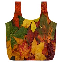 Colorful Autumn Leaves Leaf Background Full Print Recycle Bags (l)  by Amaryn4rt