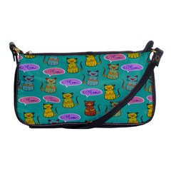 Meow Cat Pattern Shoulder Clutch Bags by Amaryn4rt