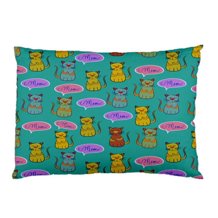 Meow Cat Pattern Pillow Case (Two Sides)