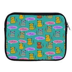 Meow Cat Pattern Apple Ipad 2/3/4 Zipper Cases