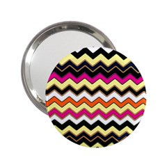 Colorful Chevron Pattern Stripes 2 25  Handbag Mirrors by Amaryn4rt