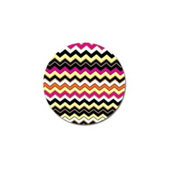 Colorful Chevron Pattern Stripes Golf Ball Marker (4 Pack)