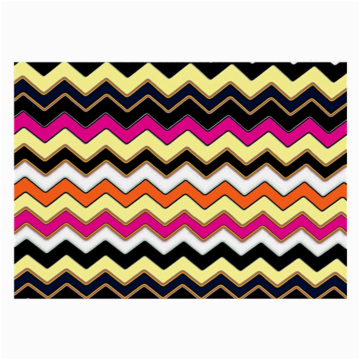 Colorful Chevron Pattern Stripes Large Glasses Cloth (2-Side)