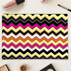 Colorful Chevron Pattern Stripes Cosmetic Bag (xxl)  by Amaryn4rt