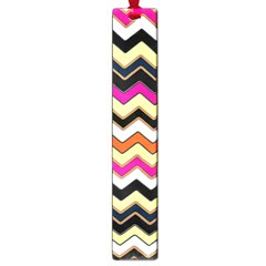 Colorful Chevron Pattern Stripes Large Book Marks by Amaryn4rt